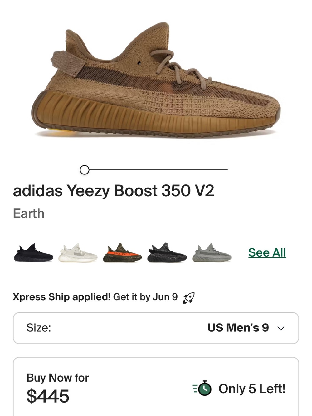 Yeezy Boost 350 V2 Earth Brown/Tan Sneakers